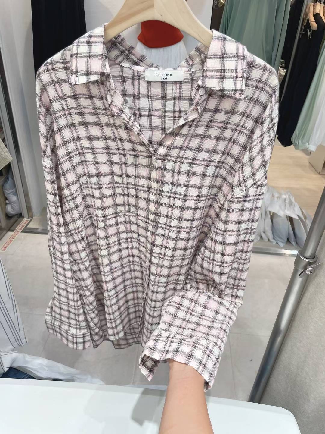 CELLONA東大門㊣代購女士新款25秋冬熱賣職業時尚襯衫蕾絲衫CELLONA襯衫/蕾絲衫
