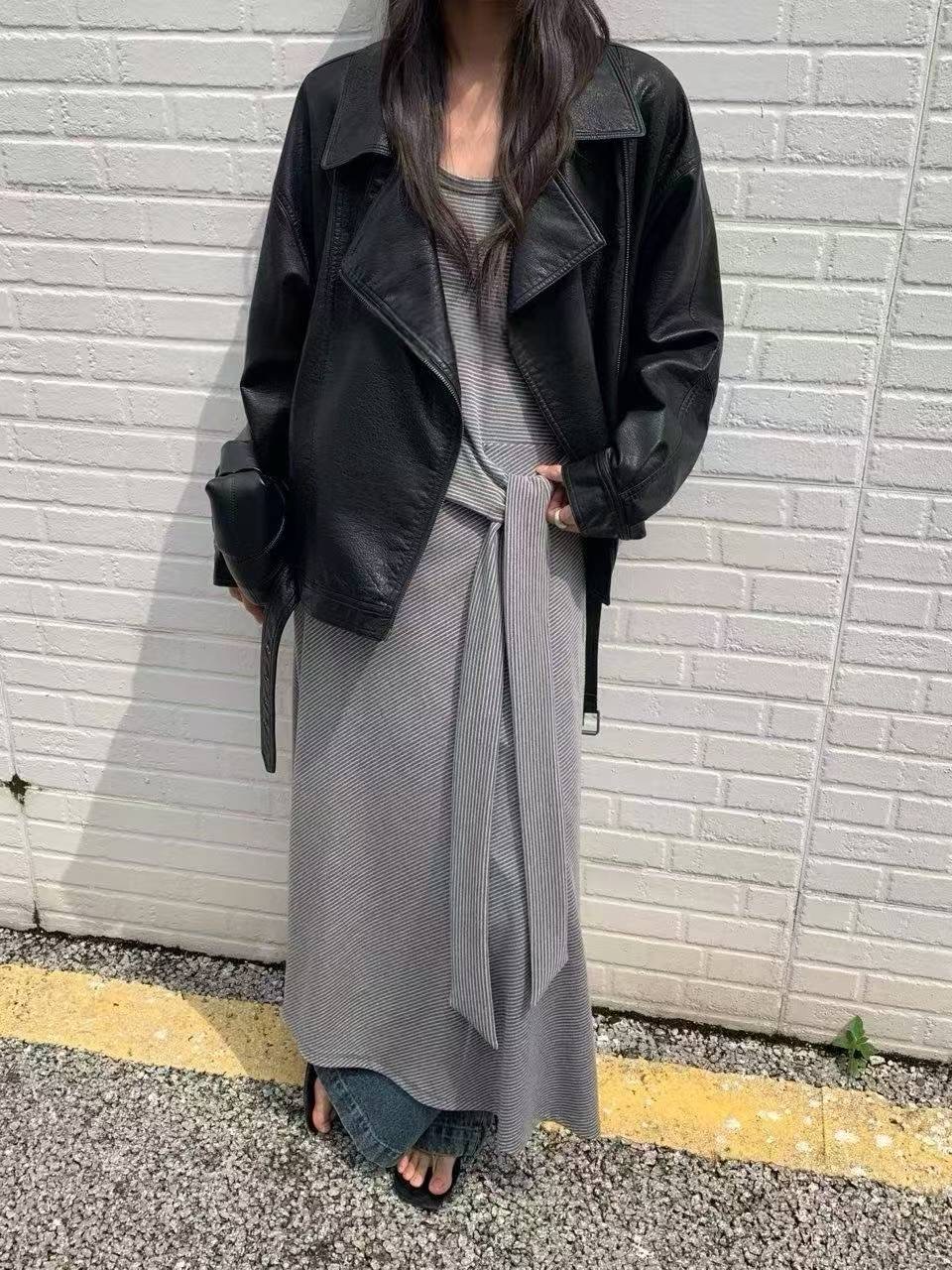 CELLONA東大門㊣代購女裝新品休閑時尚職業真品推薦夾克腰帶CELLONA夾克