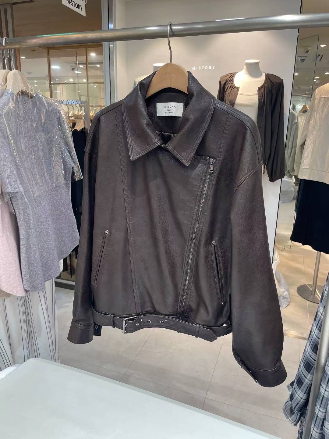 CELLONA東大門㊣代購女裝新品休閑時尚職業真品推薦夾克腰帶CELLONA夾克