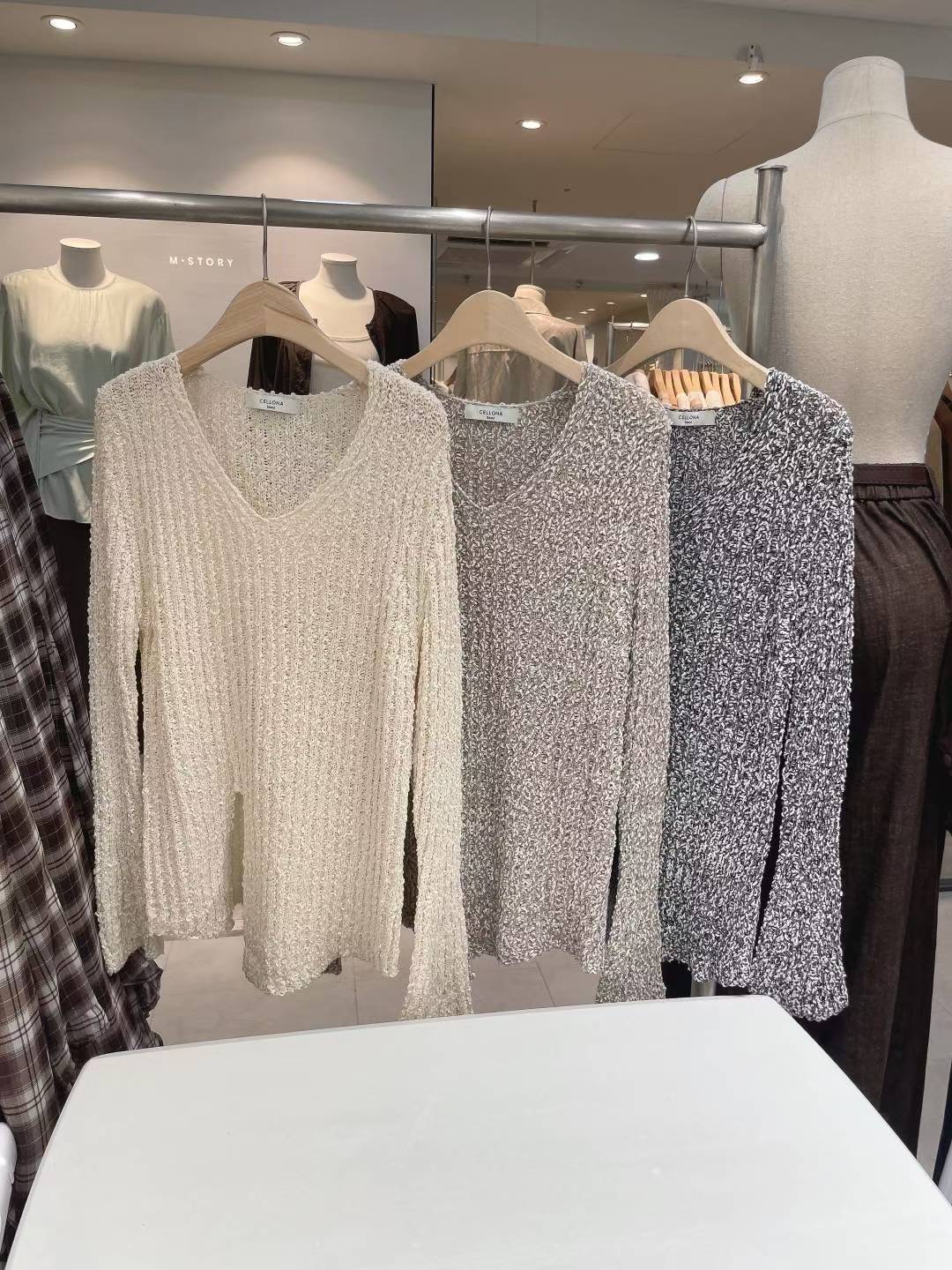 CELLONA韓國代購㊣女裝新款休閑推薦職業人氣25秋冬時尚毛衣CELLONA毛衣