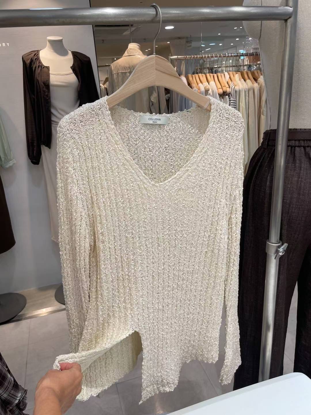 CELLONA韓國代購㊣女裝新款休閑推薦職業人氣25秋冬時尚毛衣CELLONA毛衣
