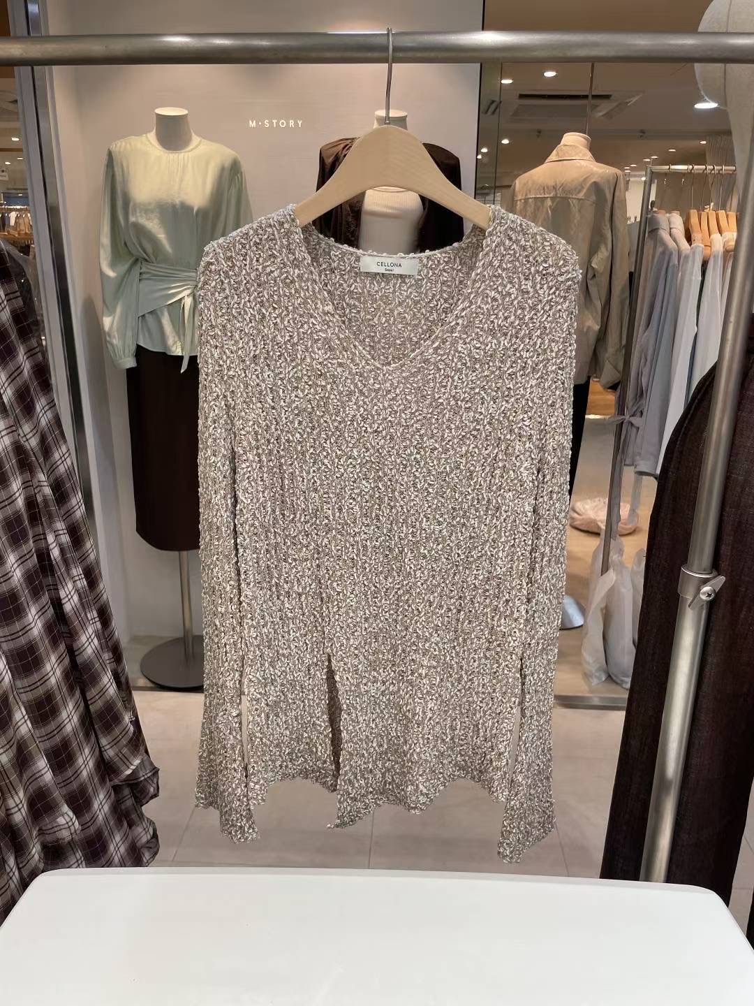 CELLONA韓國代購㊣女裝新款休閑推薦職業人氣25秋冬時尚毛衣CELLONA毛衣圖色2