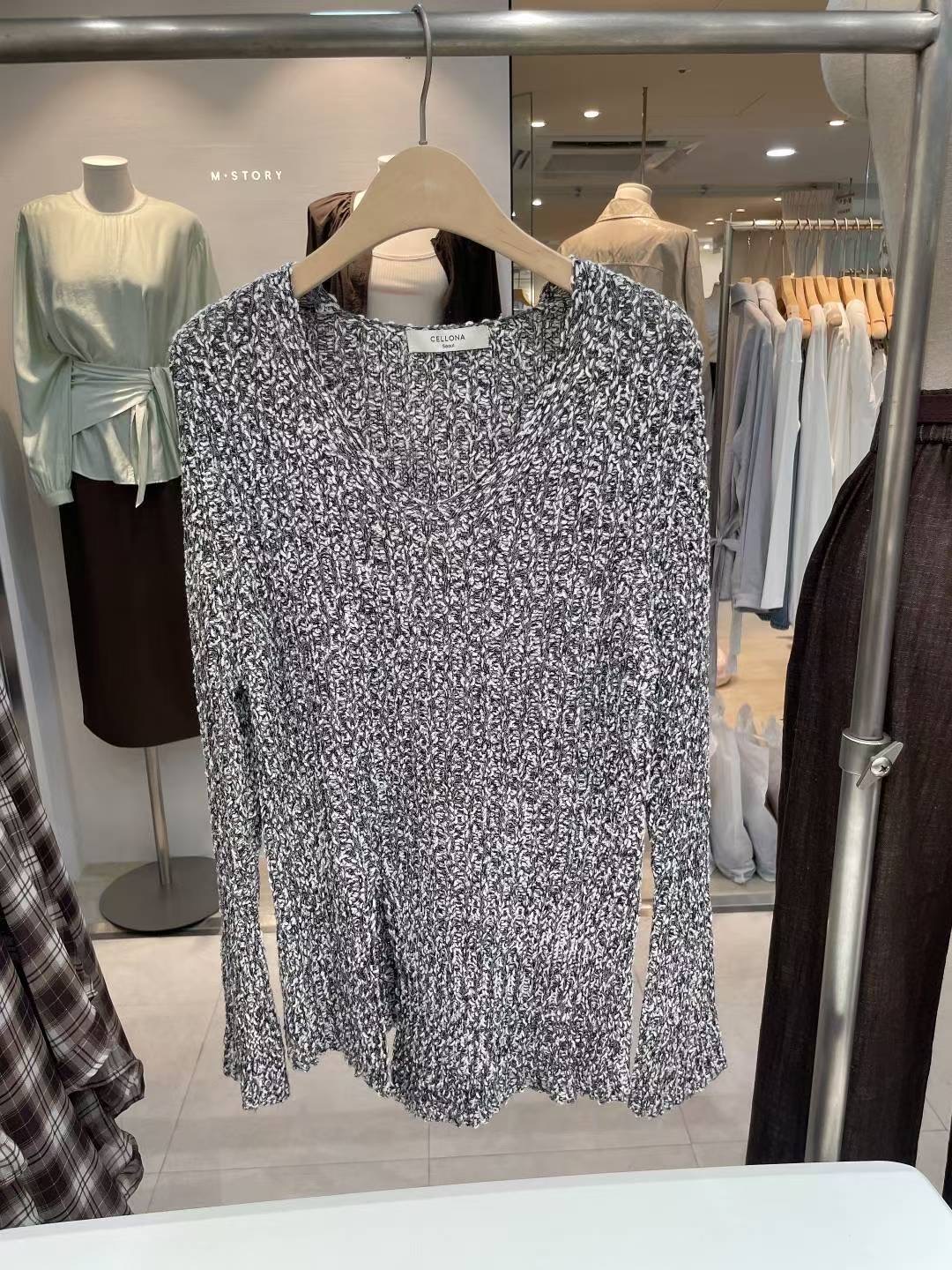 CELLONA韓國代購㊣女裝新款休閑推薦職業人氣25秋冬時尚毛衣CELLONA毛衣圖色3