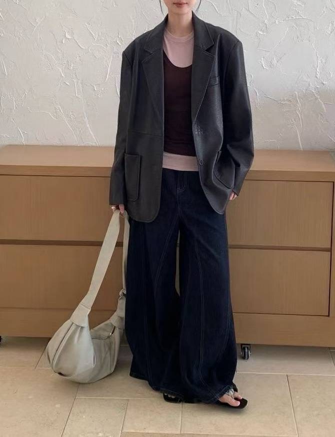 CELLONA東大門㊣直郵女士新品推薦職業休閑人氣時尚夾克皮革CELLONA夾克