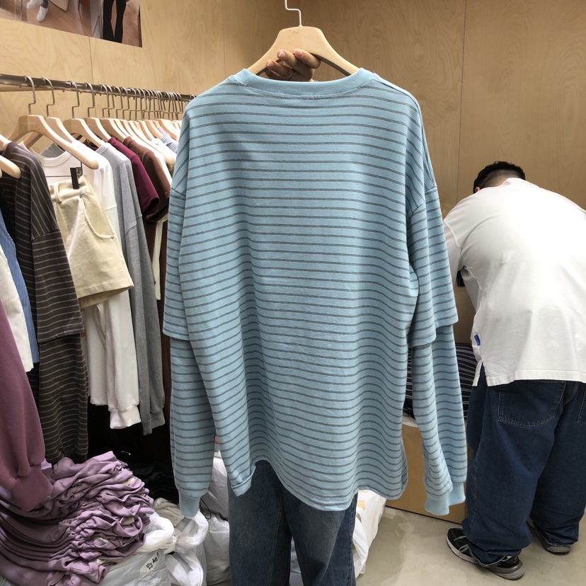 PLEASURE東大門㊣直郵女士新款推薦職業熱賣休閑時尚長袖T恤PLEASURE長袖T恤