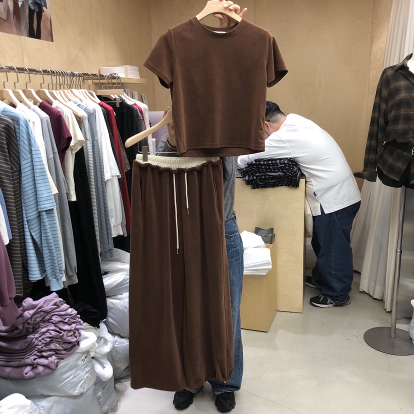 PLEASURE東大門㊣代購女裝新品職業人氣真品25秋冬熱賣T恤絨PLEASURET恤