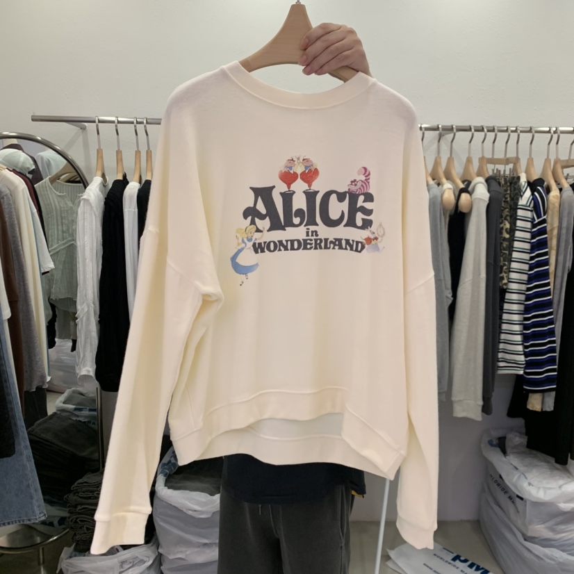 LELEN東大門㊣直郵女裝新款推薦休閑職業人氣時尚長袖T恤羊毛LELEN長袖T恤