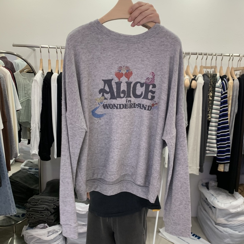 LELEN東大門㊣直郵女裝新款推薦休閑職業人氣時尚長袖T恤羊毛LELEN長袖T恤圖色2