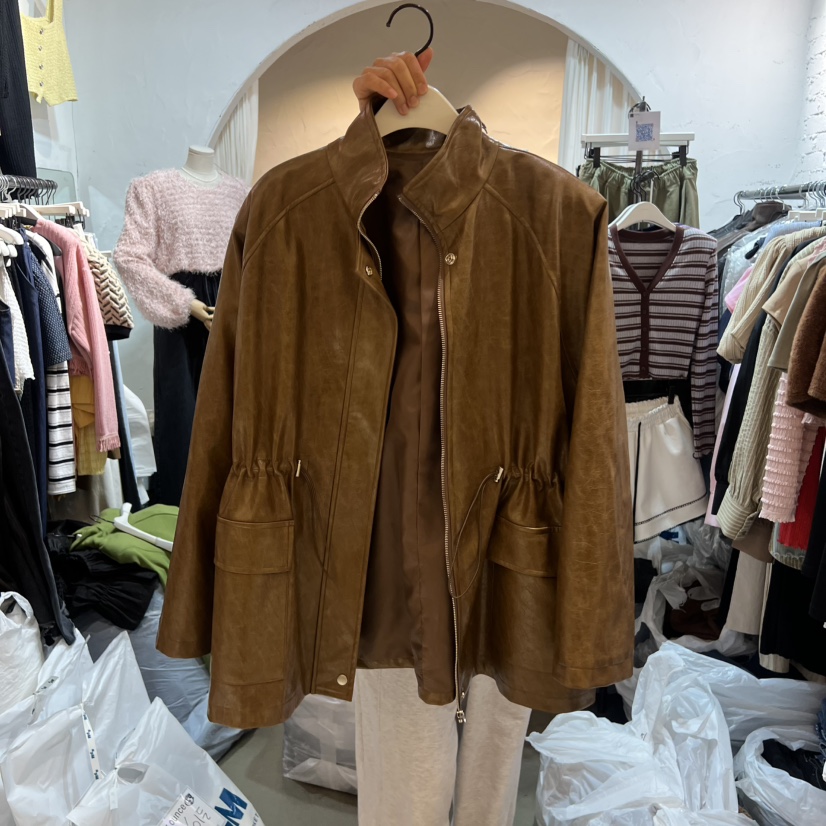 OZ東大門㊣代購女士新品熱賣真品人氣休閑職業時尚夾克皮革OZ.ounce夾克圖色2