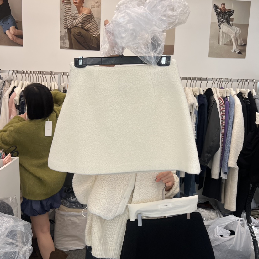 SALONDEMAG東大門㊣直郵女裝新品熱賣25秋冬時尚真品休閑短裙SALONDEMAG短裙