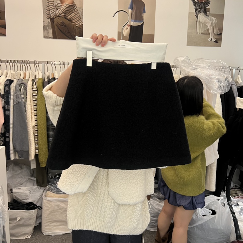 SALONDEMAG東大門㊣直郵女裝新品熱賣25秋冬時尚真品休閑短裙SALONDEMAG短裙圖色3