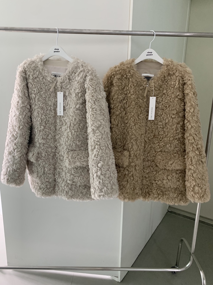 SHOP POSTER韓國代購㊣女士新品真品時尚人氣推薦夾克毛皮SHOP_POSTER夾克