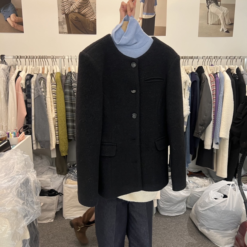 SALONDEMAG韓國直郵㊣女士新款休閑真品25秋冬夾克不含內搭SALONDEMAG夾克圖色3