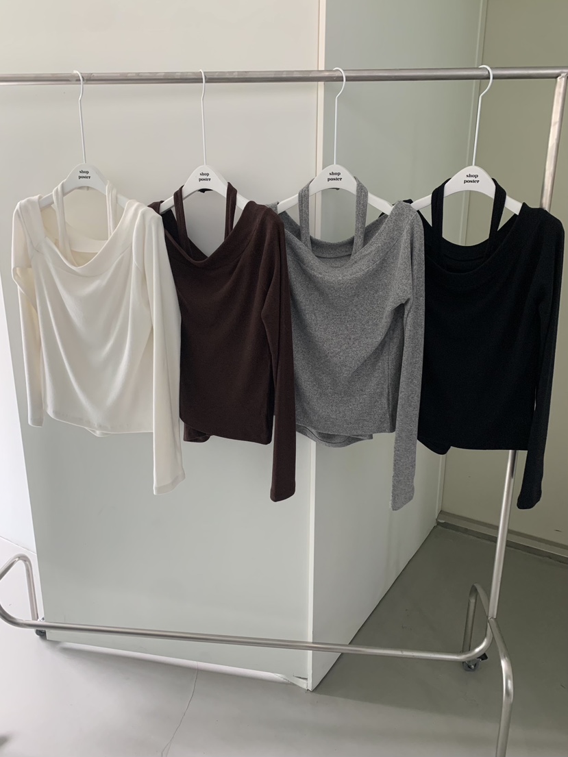 SHOP POSTER東大門㊣實拍女裝新品職業真品長袖T恤不含內搭SHOP_POSTER長袖T恤