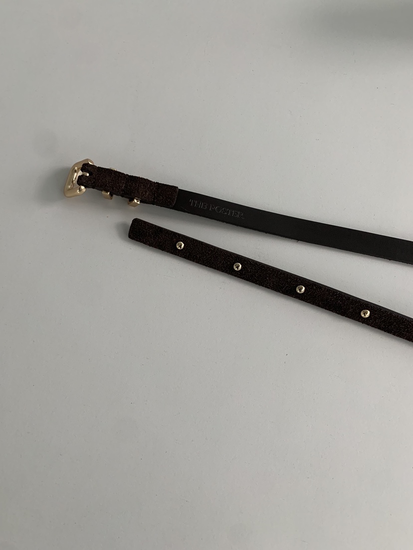 SHOP POSTER東大門㊣代購女士新品推薦真品腰帶絨面革腰帶SHOP_POSTER腰帶