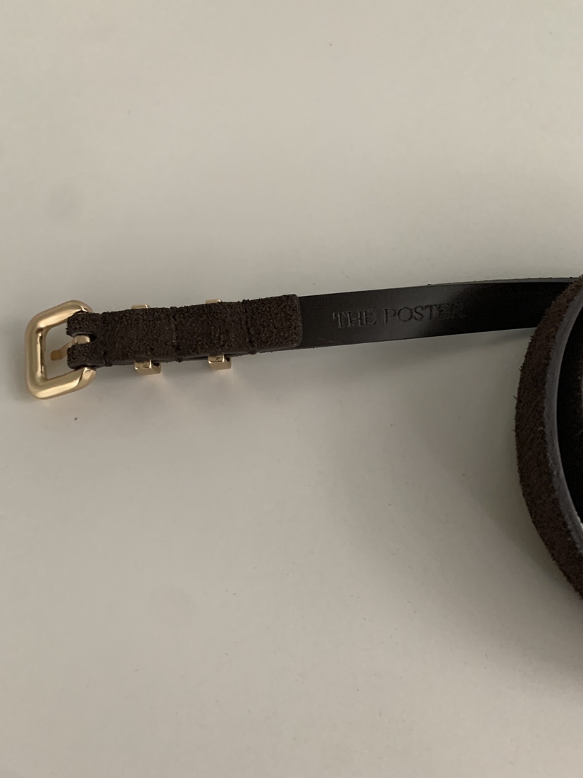 SHOP POSTER東大門㊣代購女士新品推薦真品腰帶絨面革腰帶SHOP_POSTER腰帶