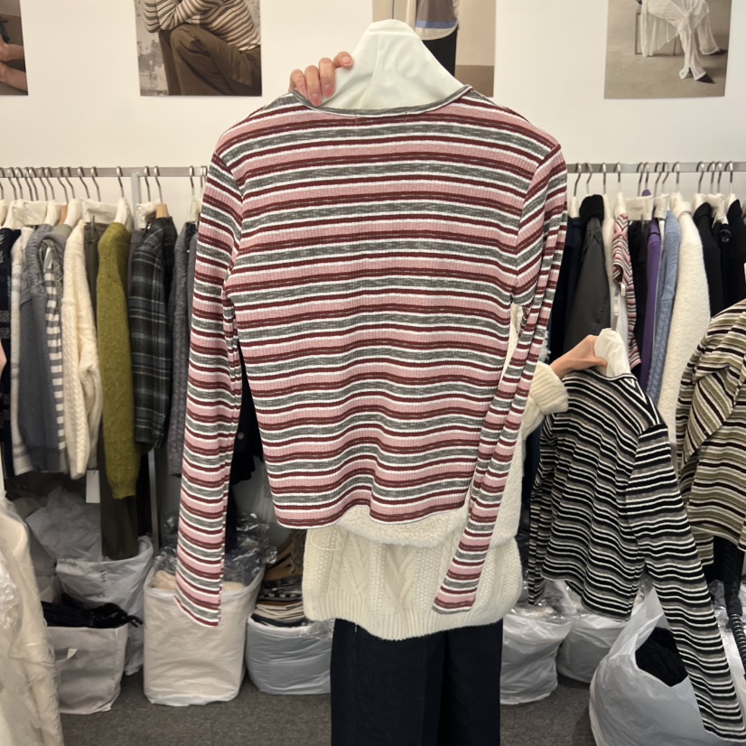 SALONDEMAG東大門㊣代購女士新品職業熱賣休閑推薦長袖T恤開衫SALONDEMAG長袖T恤