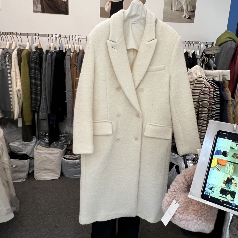 SALONDEMAG東大門㊣直郵女裝新款時尚休閑職業人氣中長款大衣SALONDEMAG中長款大衣圖色2