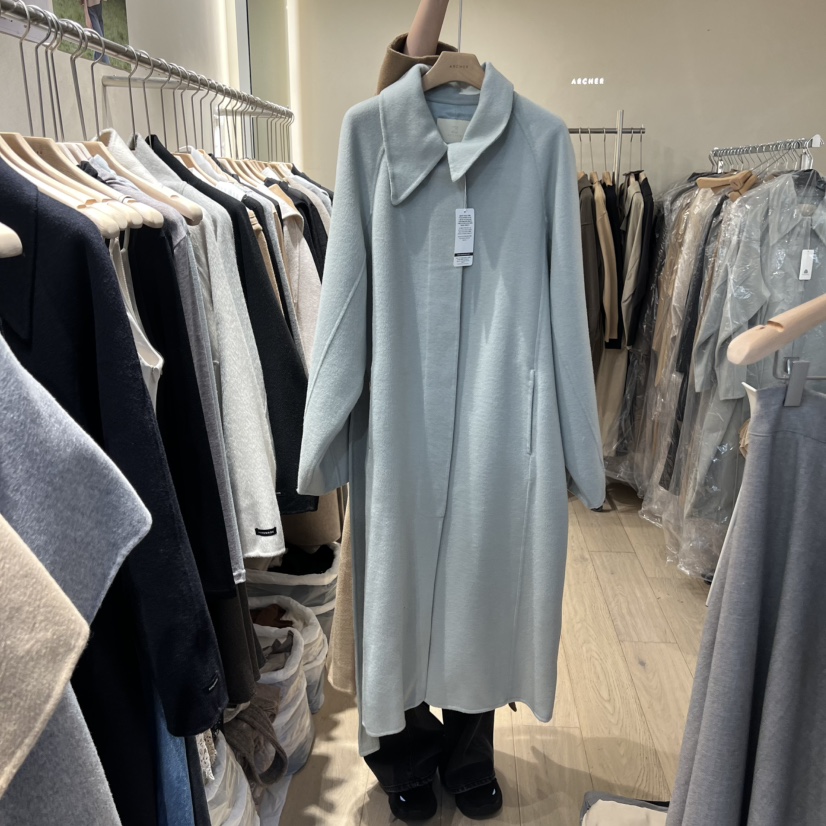 ARCHER東大門㊣直郵女裝新品人氣真品25秋冬中長款大衣含腰帶ARCHER中長款大衣