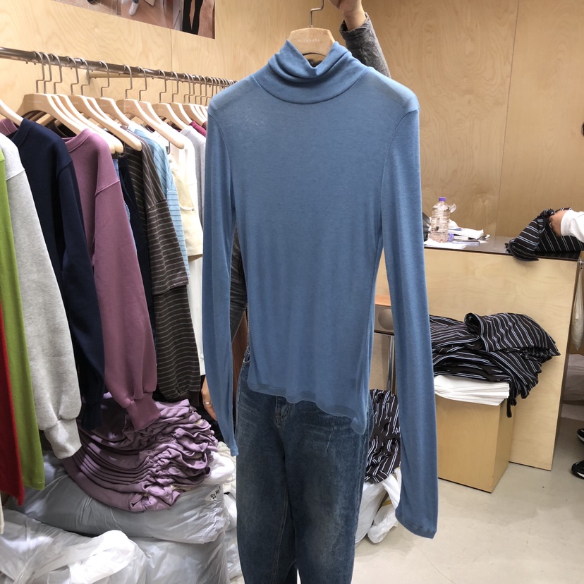 PLEASURE韓國代購㊣女裝新品推薦熱賣真品休閑職業時尚長袖T恤PLEASURE長袖T恤圖色2