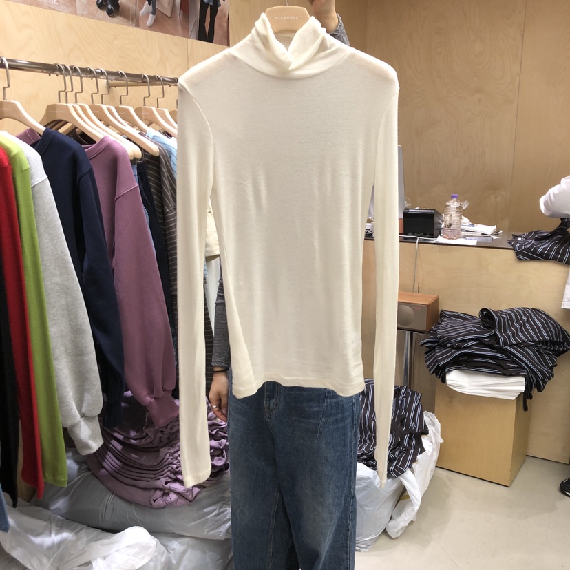 PLEASURE韓國代購㊣女裝新品推薦熱賣真品休閑職業時尚長袖T恤PLEASURE長袖T恤圖色3