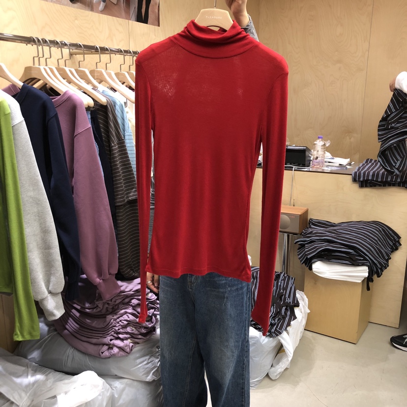 PLEASURE韓國代購㊣女裝新品推薦熱賣真品休閑職業時尚長袖T恤PLEASURE長袖T恤圖色5