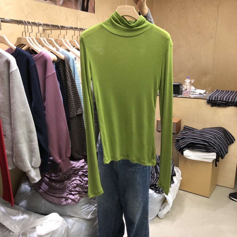 PLEASURE韓國代購㊣女裝新品推薦熱賣真品休閑職業時尚長袖T恤PLEASURE長袖T恤圖色6