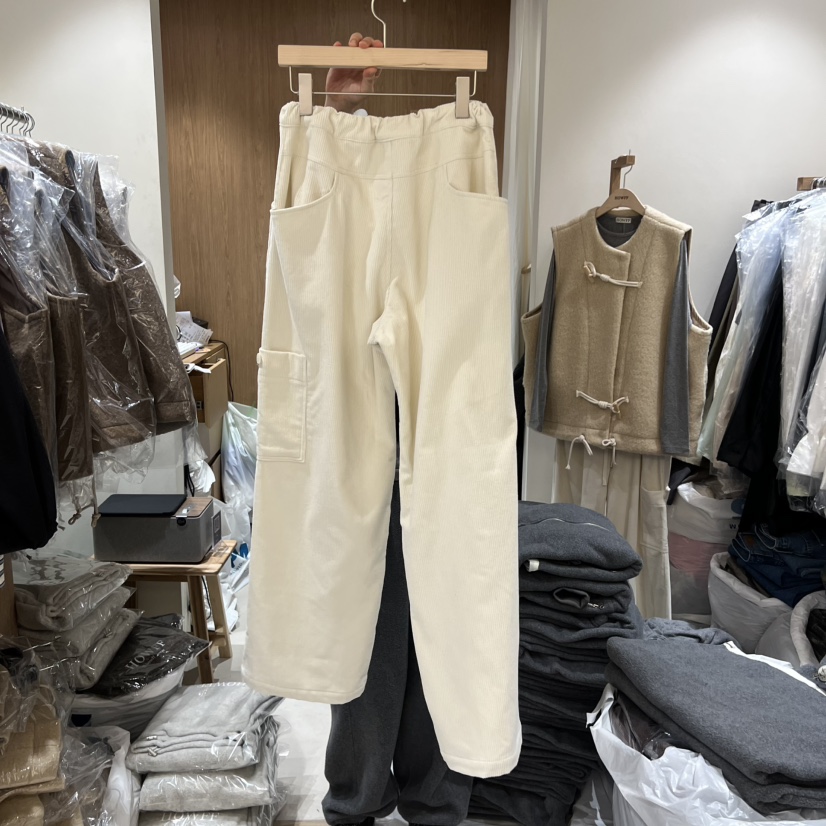 HOWFF韓國代購㊣女裝新款真品時尚推薦熱賣25秋冬休閑褲燈芯絨HOWFF休閑褲