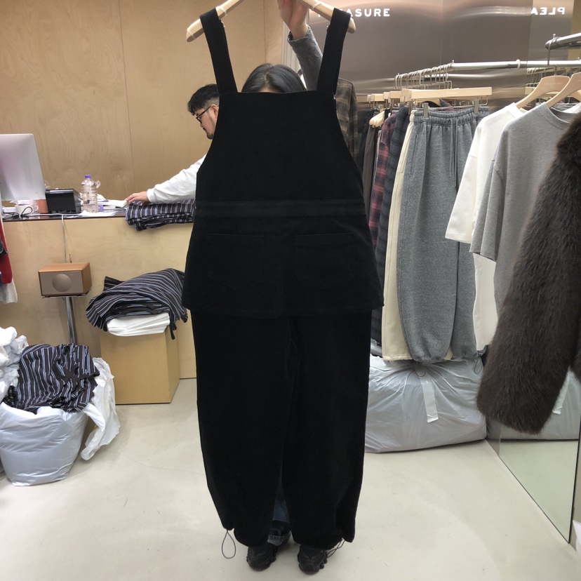 PLEASURE韓國直郵㊣女士新款25秋冬時尚人氣推薦背帶褲工裝褲PLEASURE背帶褲