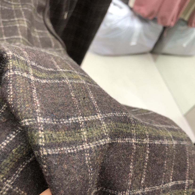 PLEASURE東大門㊣代購女士新品真品職業25秋冬休閑褲羊毛格紋PLEASURE休閑褲