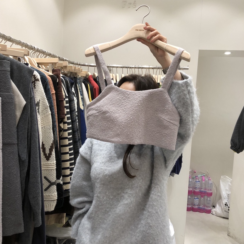 FRE東大門㊣代購女裝新品休閑25秋冬時尚推薦職業熱賣吊帶背心FRE吊帶/背心圖色2