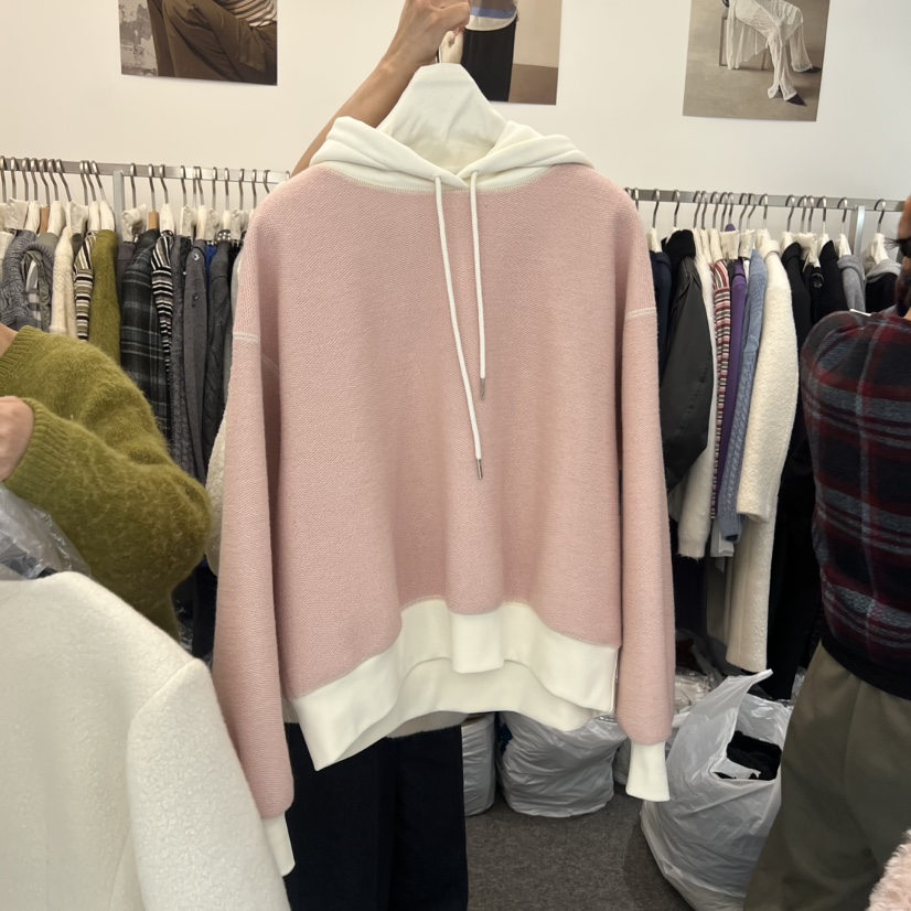 SALONDEMAG韓國直郵㊣女士新品時尚推薦熱賣人氣職業衛衣兜帽SALONDEMAG衛衣