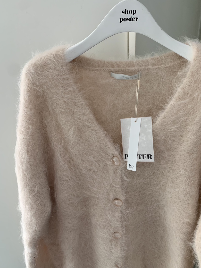 SHOP POSTER東大門㊣代購女士新款推薦真品針織衫羊駝毛開衫SHOP_POSTER針織衫