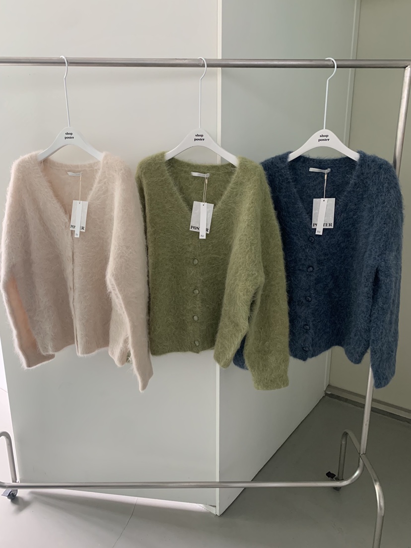 SHOP POSTER東大門㊣代購女士新款推薦真品針織衫羊駝毛開衫SHOP_POSTER針織衫