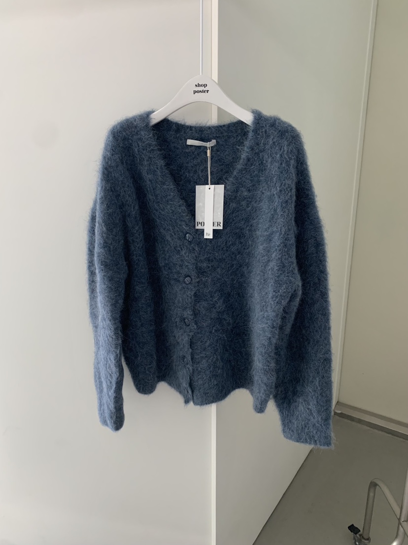 SHOP POSTER東大門㊣代購女士新款推薦真品針織衫羊駝毛開衫SHOP_POSTER針織衫圖色3