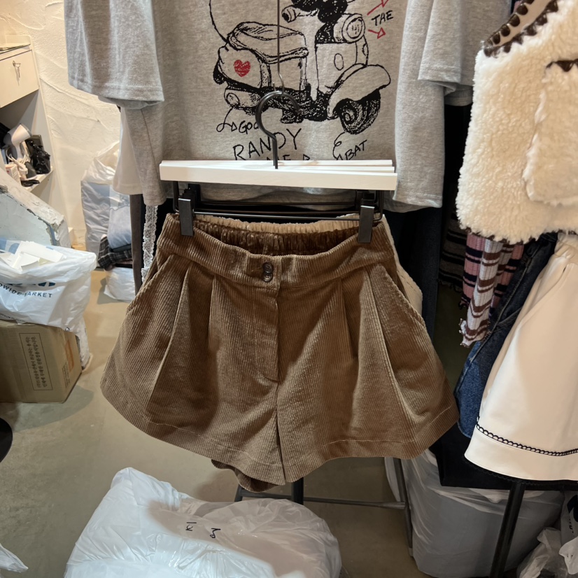 OZ韓國代購㊣女裝新品熱賣職業時尚人氣真品推薦短褲燈芯絨OZ.ounce短褲