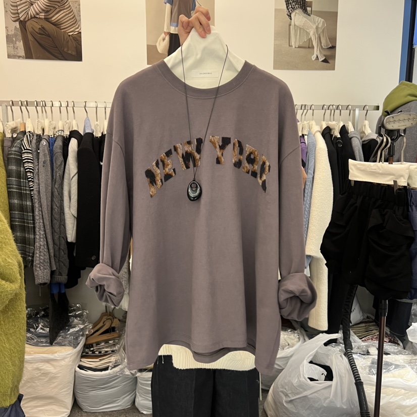 SALONDEMAG韓國代購㊣女士新款真品熱賣人氣長袖T恤不含配飾SALONDEMAG長袖T恤