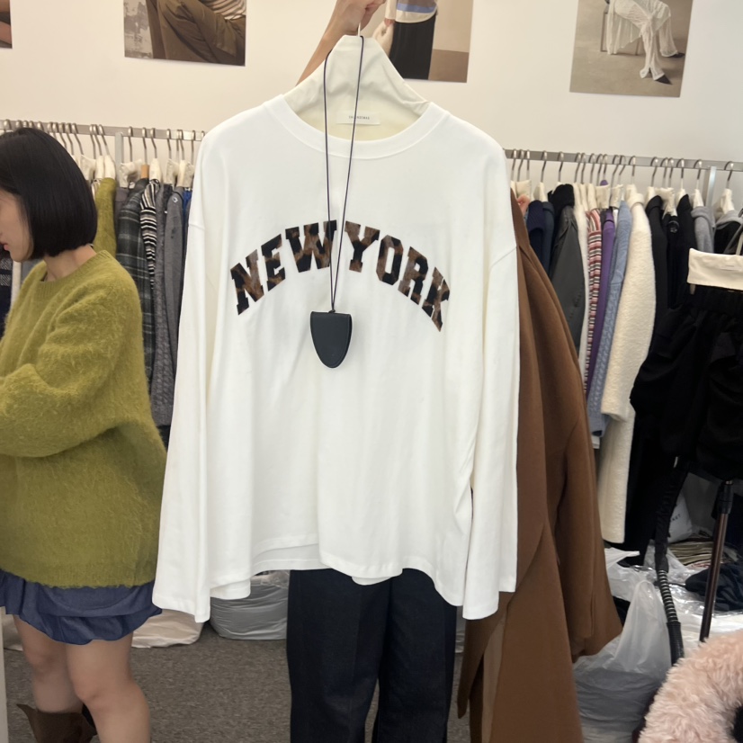 SALONDEMAG韓國代購㊣女士新款真品熱賣人氣長袖T恤不含配飾SALONDEMAG長袖T恤圖色3