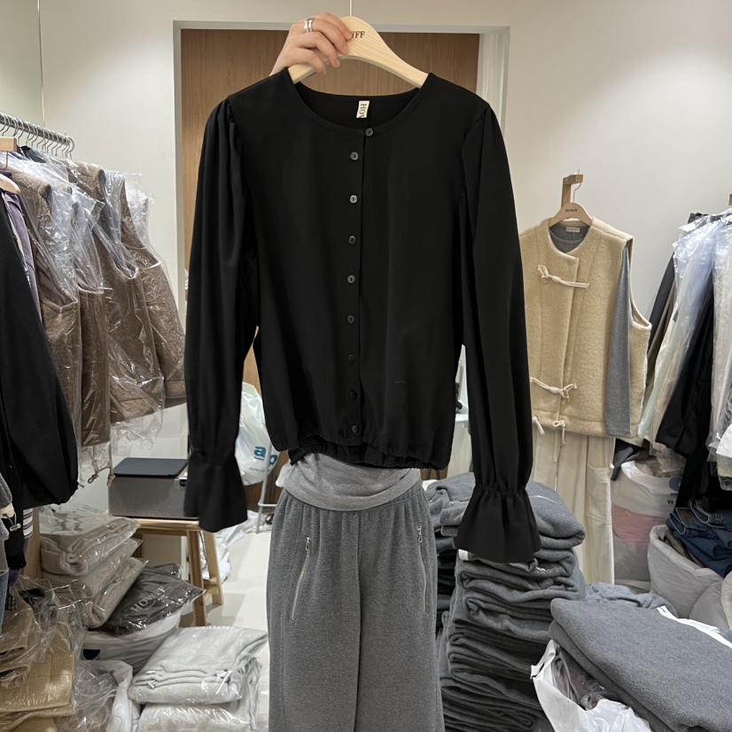 HOWFF東大門㊣直郵女士新品熱賣人氣休閑25秋冬時尚長袖T恤HOWFF長袖T恤圖色2