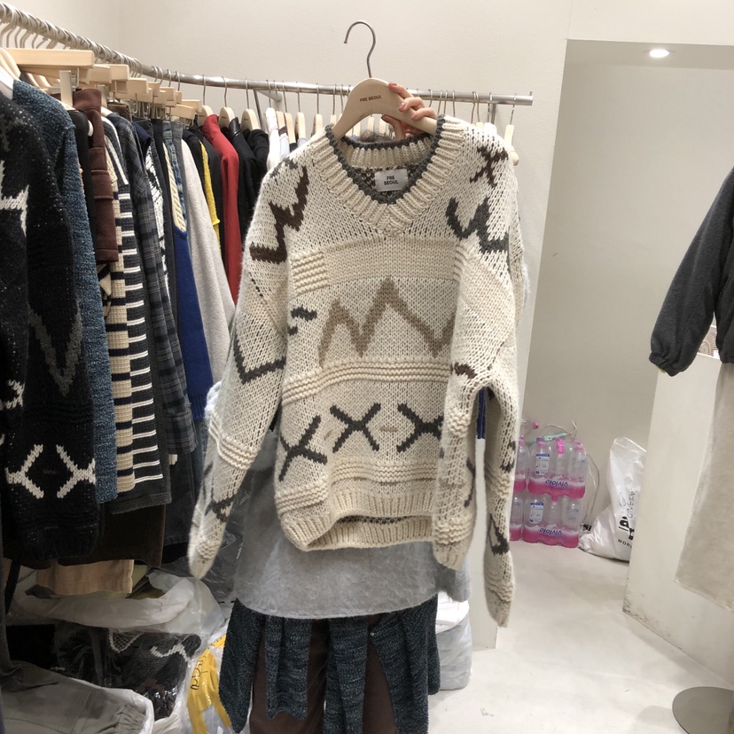 FRE東大門㊣實拍女裝新品職業時尚真品25秋冬熱賣休閑針織衫FRE針織衫圖色2