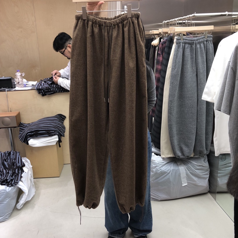 PLEASURE東大門㊣實拍女士新品時尚25秋冬真品人氣休閑褲格紋PLEASURE休閑褲