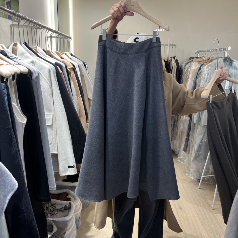 ARCHER東大門㊣實拍女裝新品推薦真品人氣職業休閑長裙羊毛ARCHER長裙圖色3