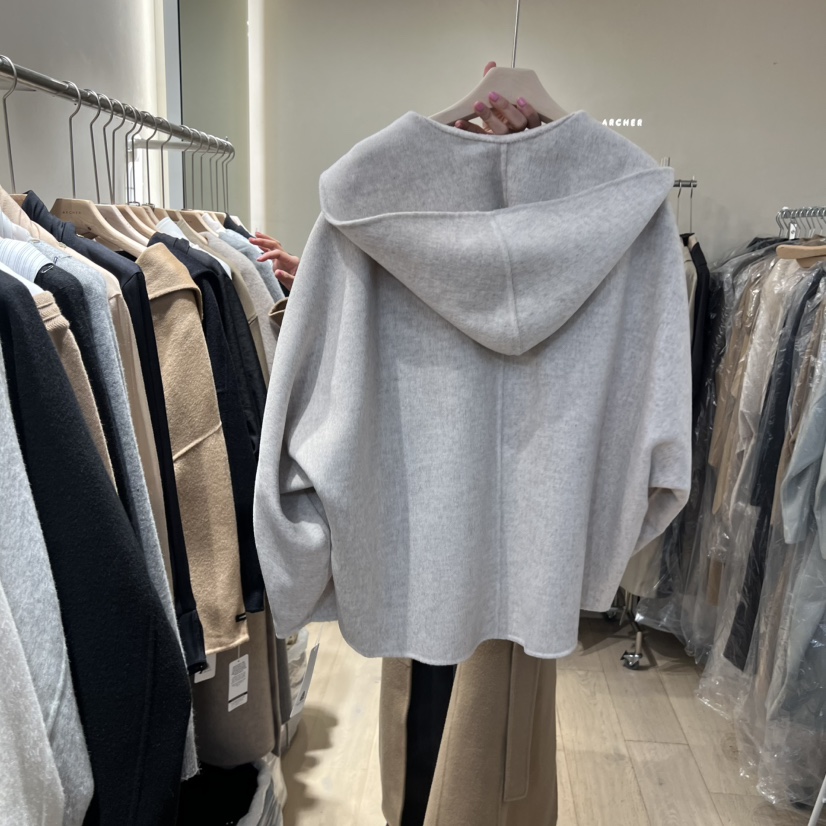 ARCHER東大門㊣代購女士新品熱賣時尚真品人氣短款大衣連帽ARCHER短款大衣