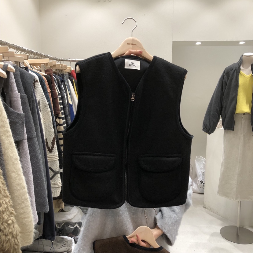 FRE東大門㊣代購女士新款25秋冬推薦熱賣真品人氣休閑時尚馬甲FRE馬甲圖色2