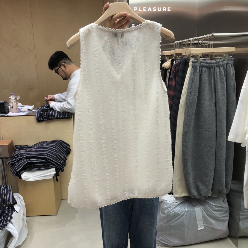 PLEASURE韓國直郵㊣女裝新品推薦25秋冬人氣休閑真品吊帶背心PLEASURE吊帶/背心