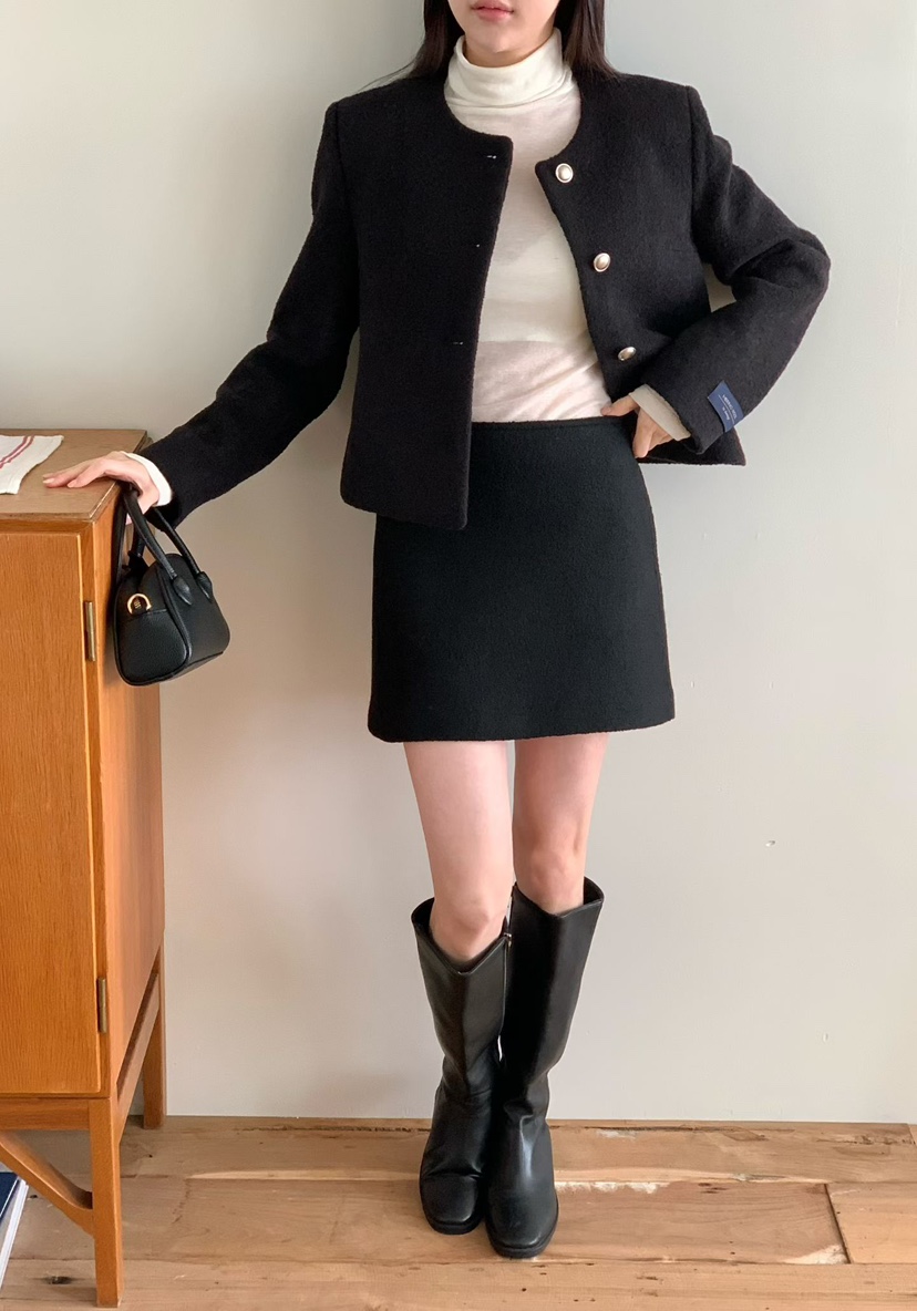 BINUS韓國直郵㊣女士新品真品人氣熱賣時尚推薦休閑25秋冬短裙BINUS短裙圖色2