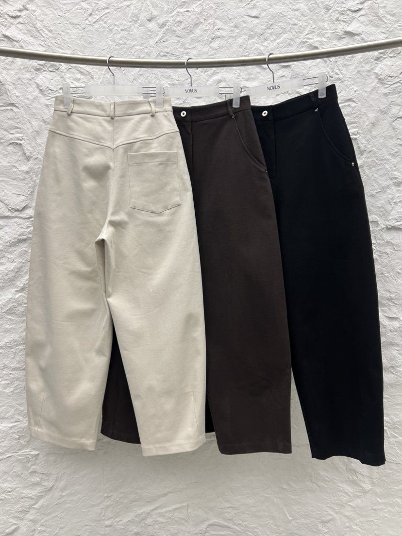 NOVUS東大門㊣代購女士新品職業休閑休閑褲不含腰帶羊毛拉絨NOVUS休閑褲