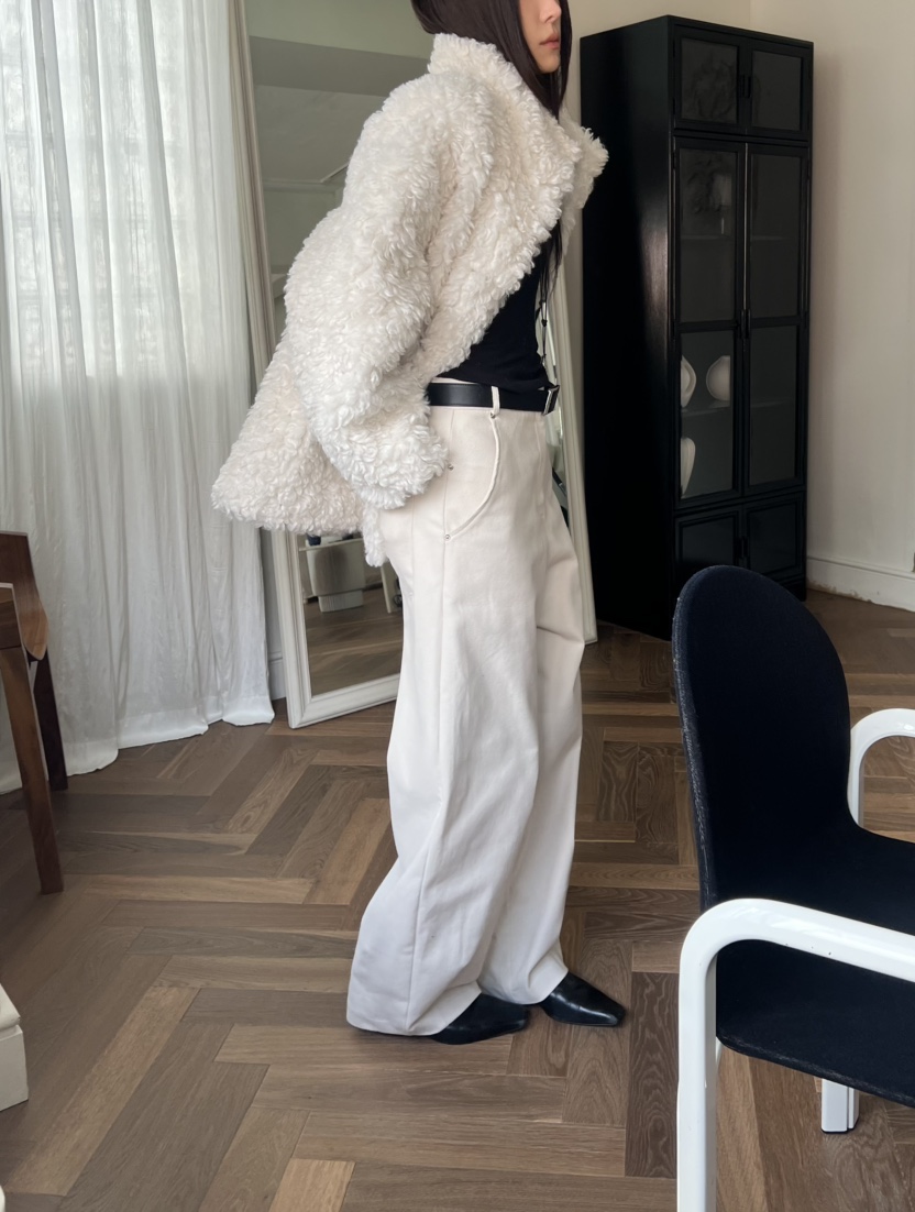 NOVUS東大門㊣代購女士新品職業休閑休閑褲不含腰帶羊毛拉絨NOVUS休閑褲