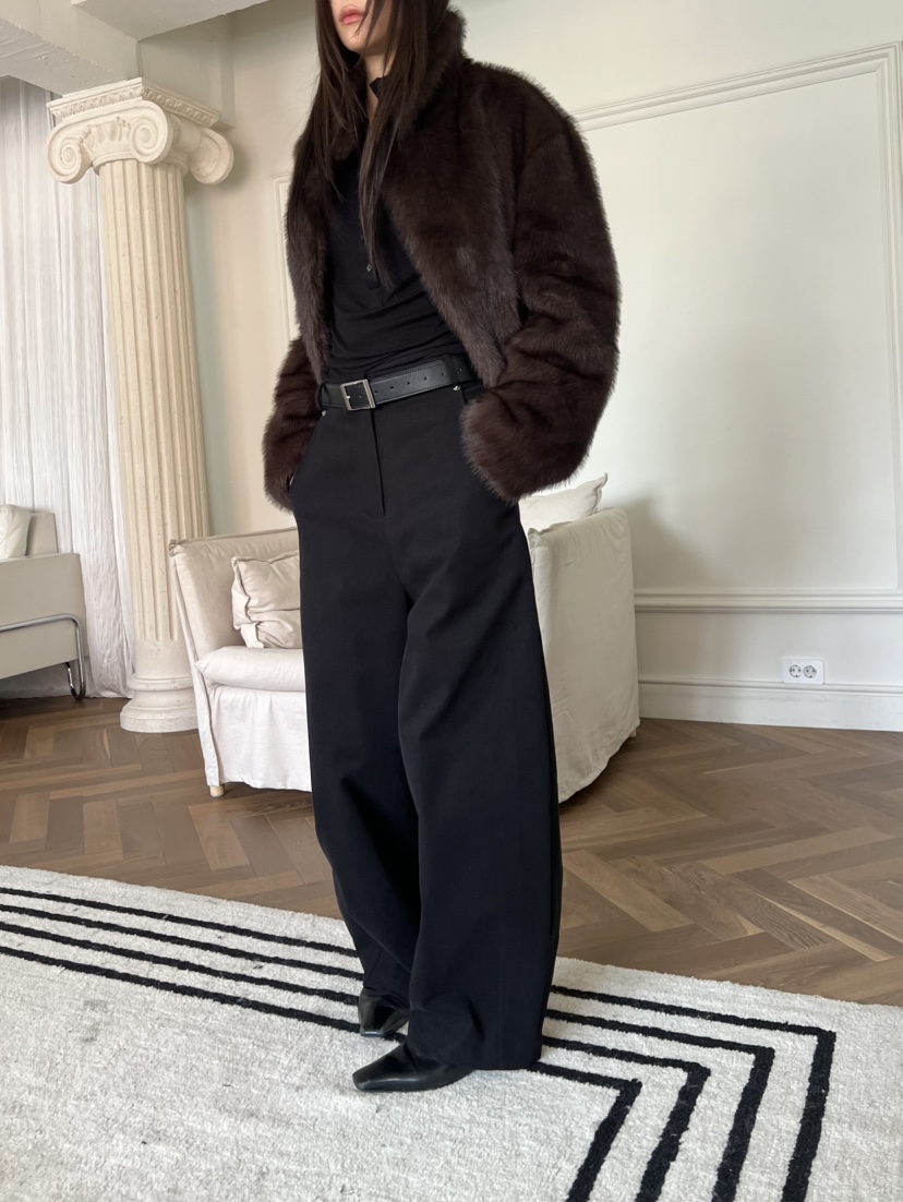 NOVUS東大門㊣代購女士新品職業休閑休閑褲不含腰帶羊毛拉絨NOVUS休閑褲