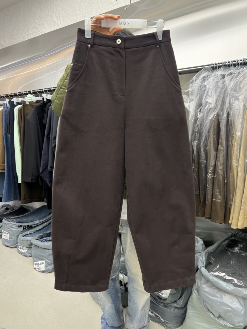 NOVUS東大門㊣代購女士新品職業休閑休閑褲不含腰帶羊毛拉絨NOVUS休閑褲圖色2